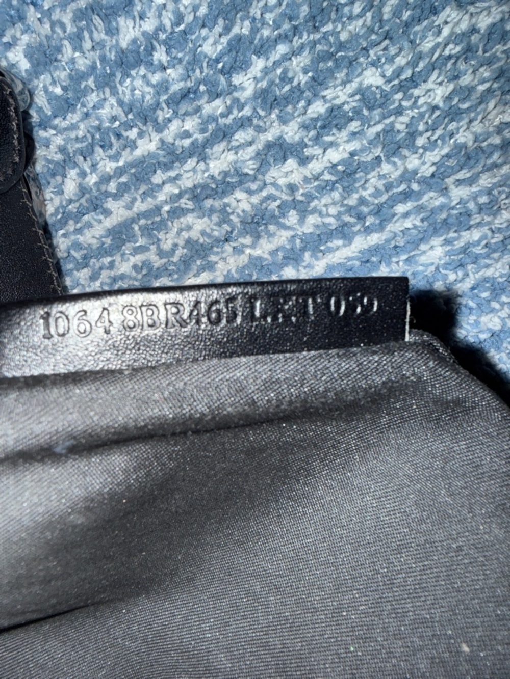 Fendi Black Zucca-Pattern Shoulder 10648BR455 LXT 059 Hobo with Chain Detail - Picture 9 of 9